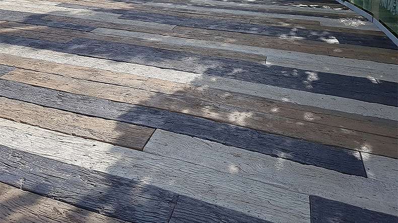 planeo Antica PureBoard Plancher de terrasse massif - White Oak 3.6m structuré