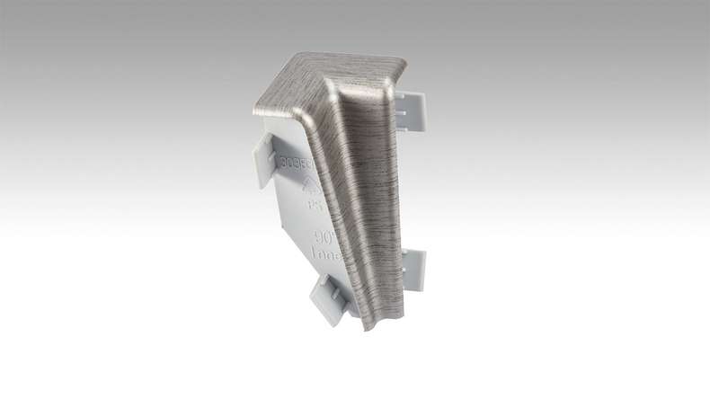 MEISTER Angle intérieur pour plinthe Profil 3 PK 2002 Acier inoxydable (800015-01-02002)