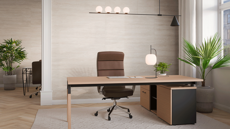 Revêtement mural SPC planeo - CeraRock Tile Stripes Light Travertine XL 280 x 117,5 cm