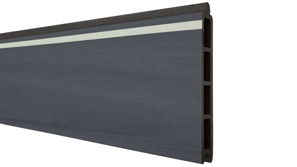 planeo Gardence Strong - Lightstripe Profilé simple gris pierre co-extrudé