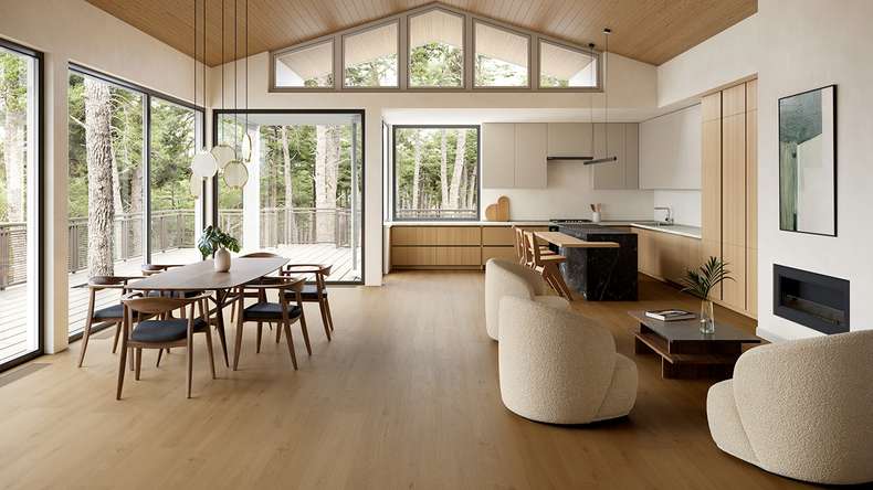 planeo WPC Sol PVC clipsable - PUREtec MAX 70 EIR Pure Golden Oak | Isolation phonique intégrée (RP-A50-7)