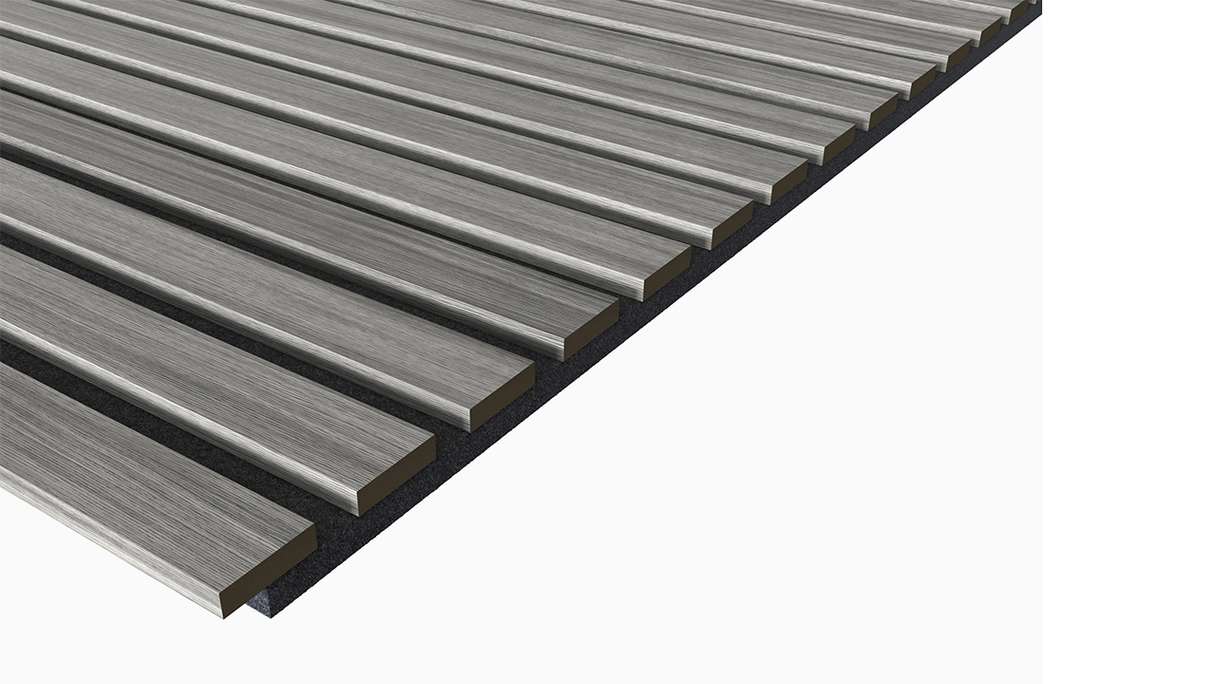 planeo Panneaux acoustiques - Chêne gris - 2400 x 525 x 18mm (PU-A-006)