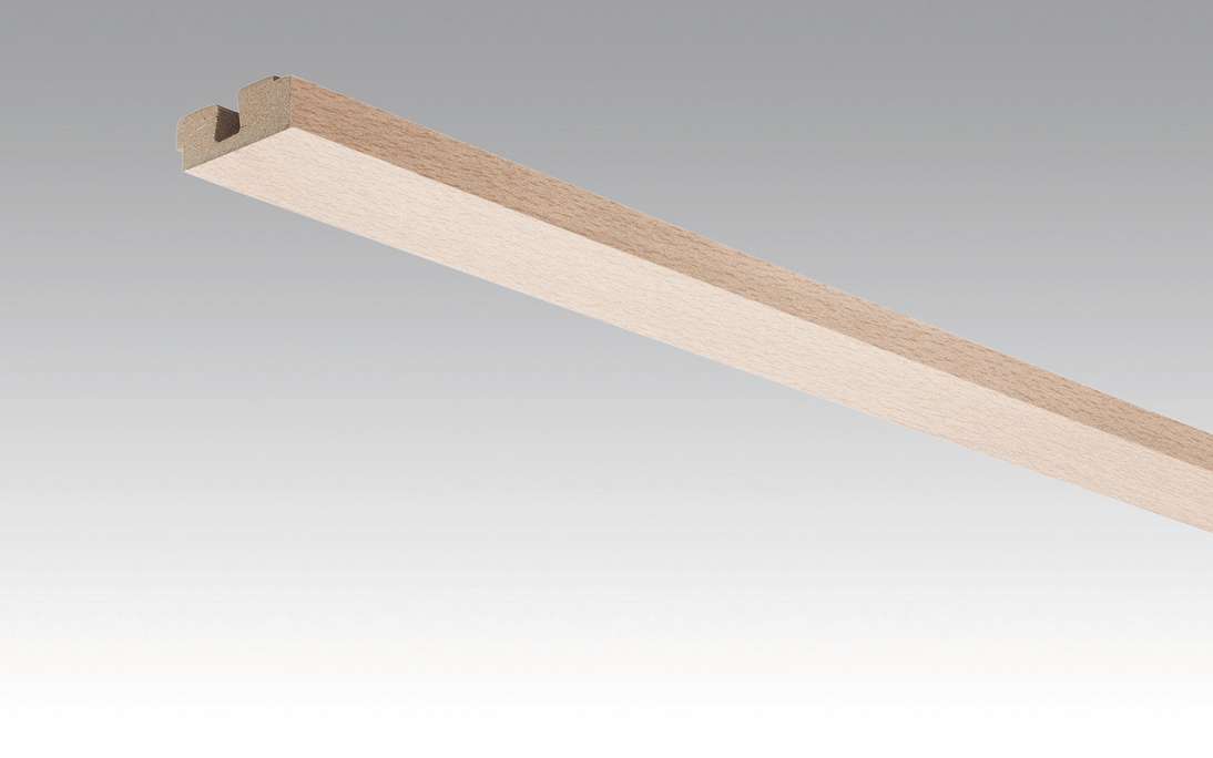 Plinthes MEISTER habillage de plafond en hêtre pur 4094 - 2380 x 40 x 15 mm