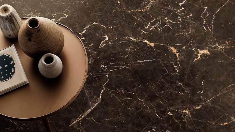 Gerflor vinyle à coller - Creation 55 Sahara Noir