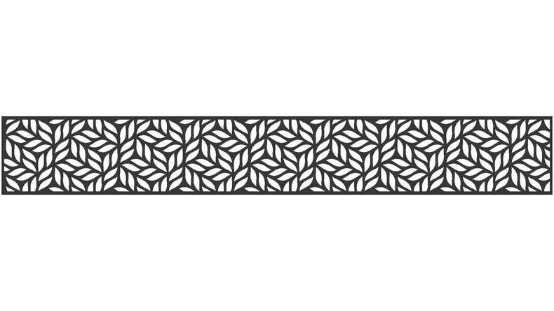 planeo Gardence - Insert design 1 800 x 300 x 1,5 mm, anthracite