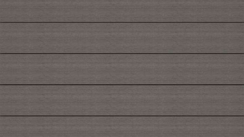 planeo ANTIKWoodline - Lame de terrasse massif en WPC CoEx - Gris foncé 3 m - rustique/brossé lisse