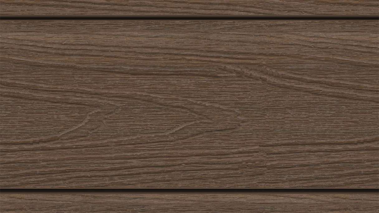 planeo MAXLine Nature - WPC CoEx lame de terrasse XL gainée chambre creuse - Ipe brun 3m structuré/lisse brossé