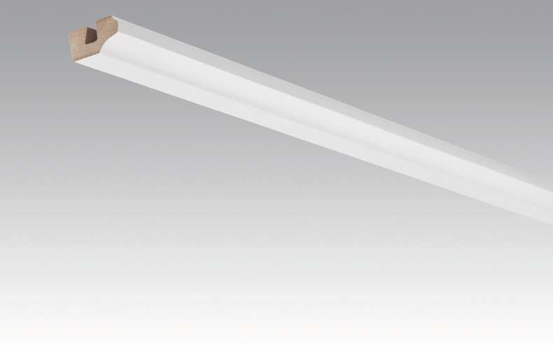 Plinthes MEISTER habillage de plafond Whiteline 4074 - 2380 x 38 x 19 mm