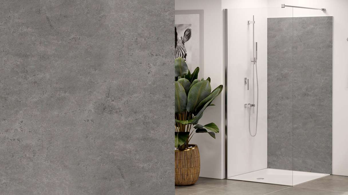 planeo Wallboard - Concrete Dark Grey Matt - différents formats