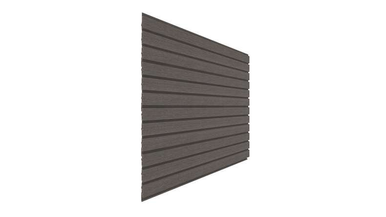 planeo DesignPro - Bardage de façade en WPC gris foncé 2900 x 175 mm