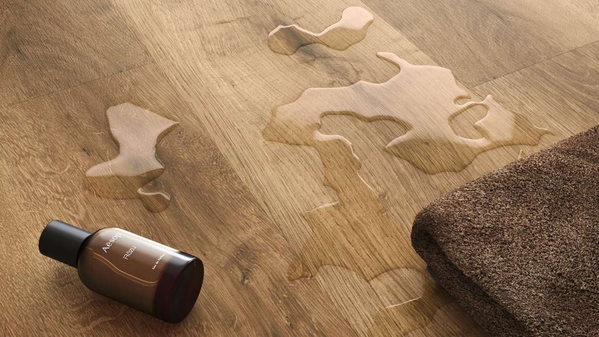 planeo rigide Sol PVC clipsable - SolutionX 2in1 Chêne brun naturel | Isolation phonique intégrée (ECF-0086)