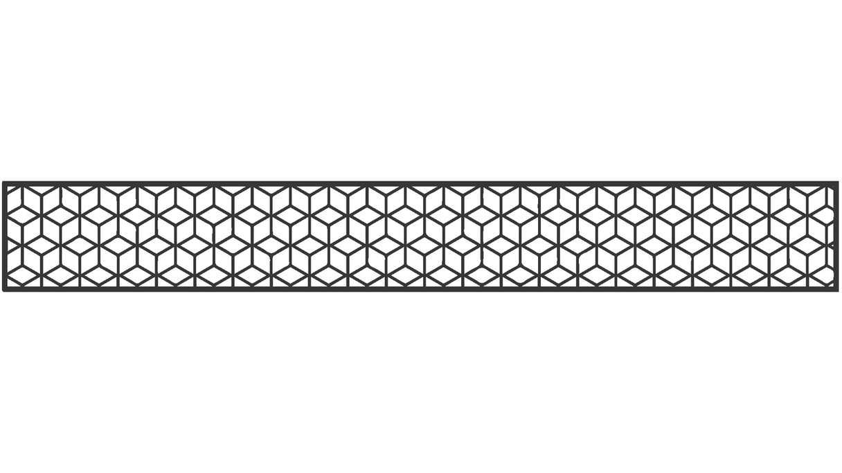 planeo Gardence - Insert design 1 800 x 300 x 1,5 mm, anthracite