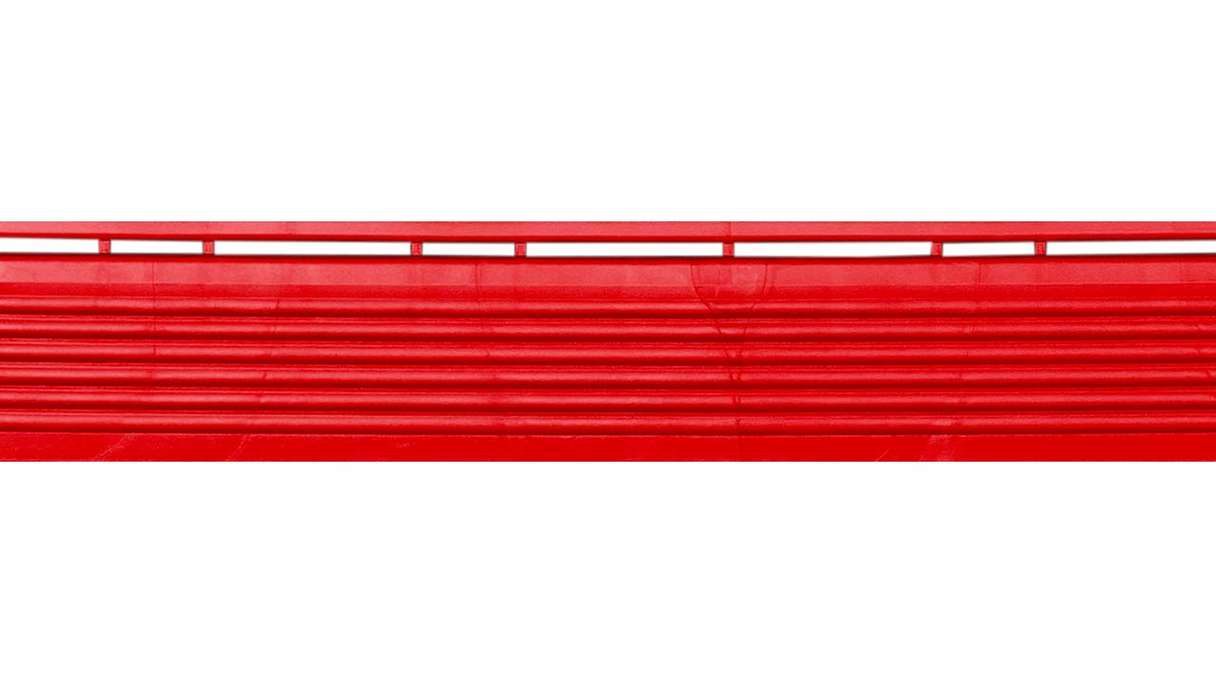 planeo partie latérale pour carreaux de terrasse à clipser 40 x 40 cm - rouge