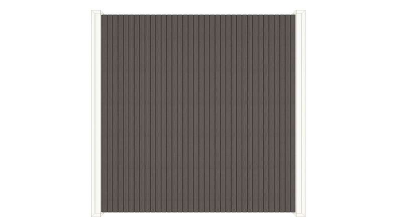 planeo DesignPro - Bardage de façade en WPC gris foncé 2900 x 175 mm
