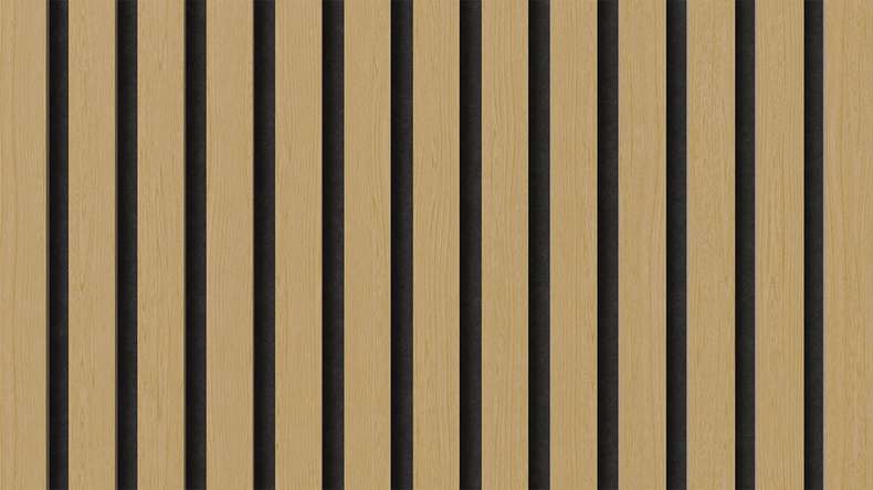 planeo Panneaux acoustiques - chêne naturel 2480 x 600x 21.5 mm | ignifugé