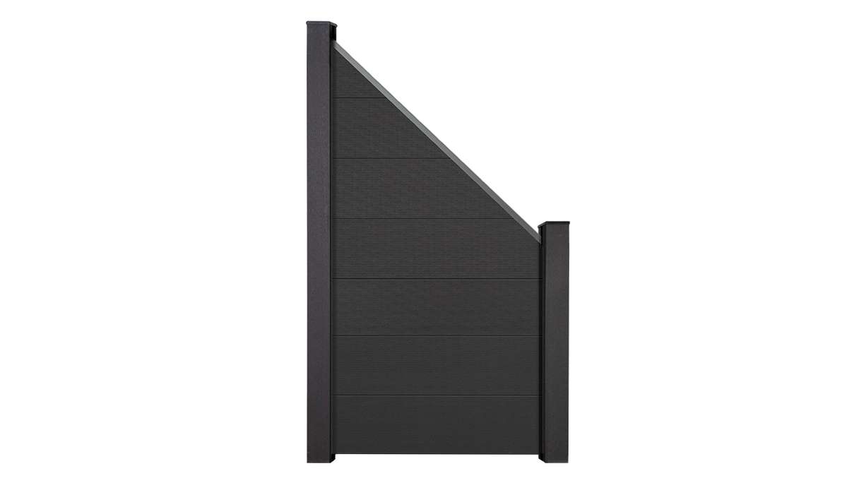 planeo Gardence Strong XL - Clôture composite Oblique Anthracite