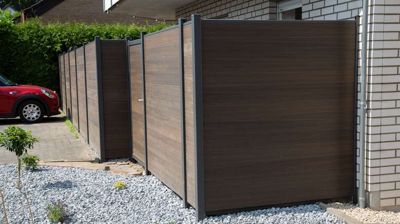 planeo Gardence Strong - Plinthe universelle en aluminium Anthracite 300 cm