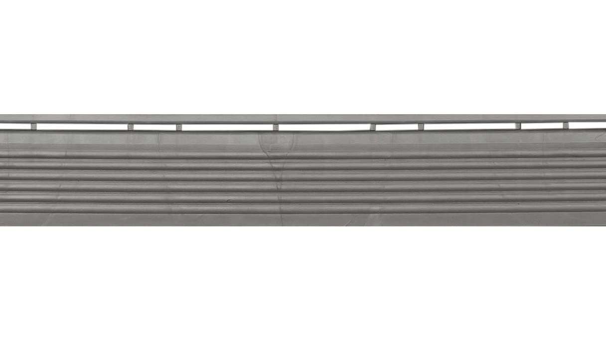 planeo partie latérale pour carreaux de terrasse à clipser 40 x 40 cm - gris foncé