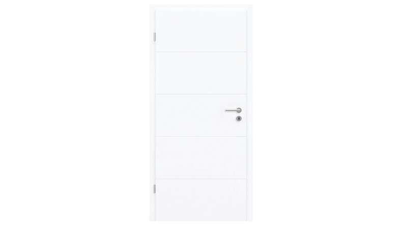 planeo Porte intérieure design PUREA Vivo 5 laque blanche 9003 chant design | laqué - 1985 x 610|735|860|985 mm