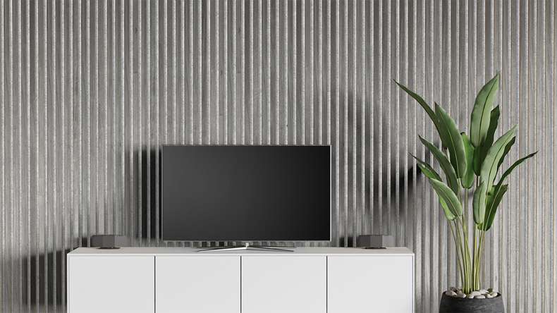 Skaben Panneau acoustique SilentWall Pro - Chêne gris - 250 x 60 cm