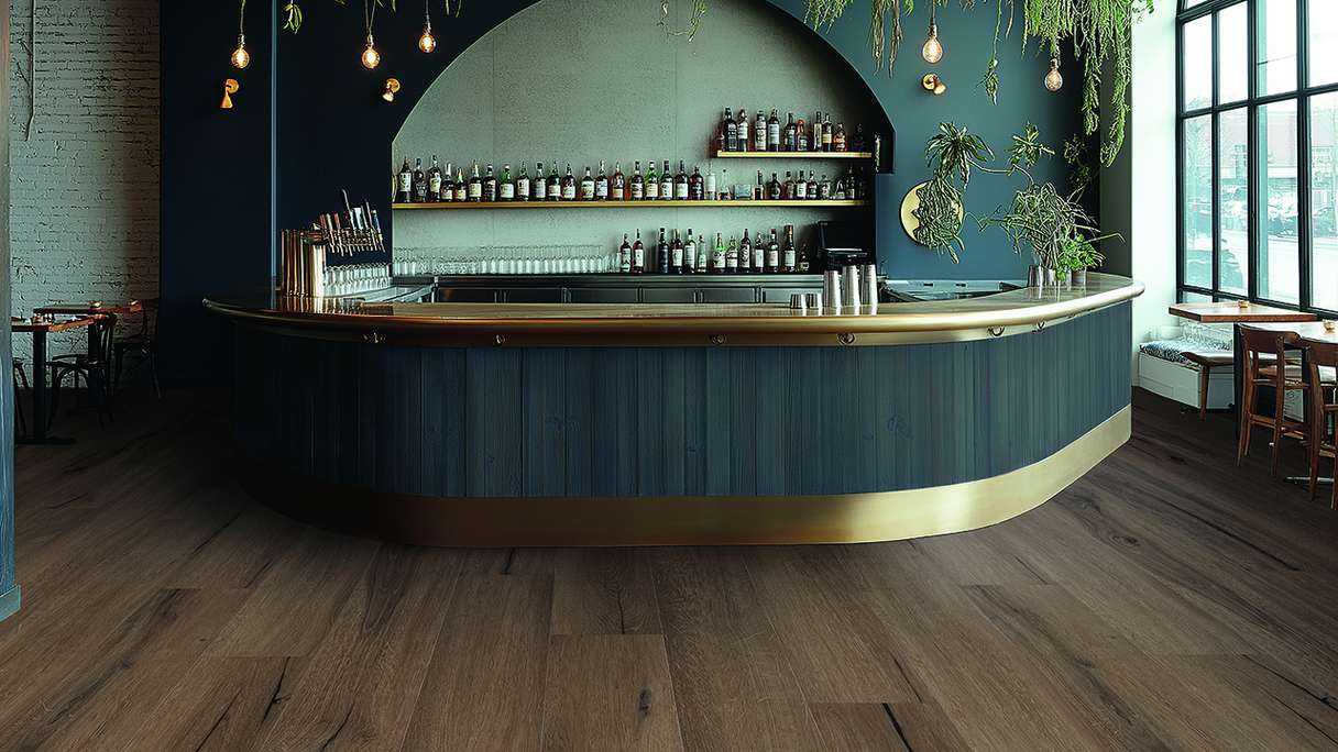 Gerflor vinyle à coller - Creation 30 Cedar Dark Brown