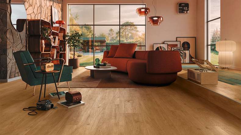 Sol design MEISTER Rigid-Vinyl RD 200 S - 20080 Quiet storm | Isolation phonique intégrée (400047-1220230-20080)