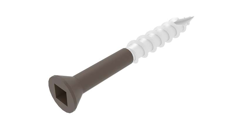 Vis en acier inoxydable teintées « planeo » - 5 x 50 mm, lot de 100, embout inclus
