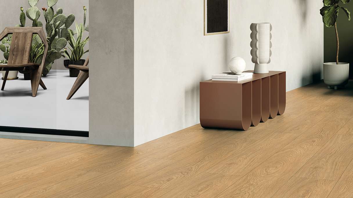 Gerflor Vinyle à clic Rigid - Création 70 Clic EIR Lounge Oak Golden | Grain synchronisé (61331271)