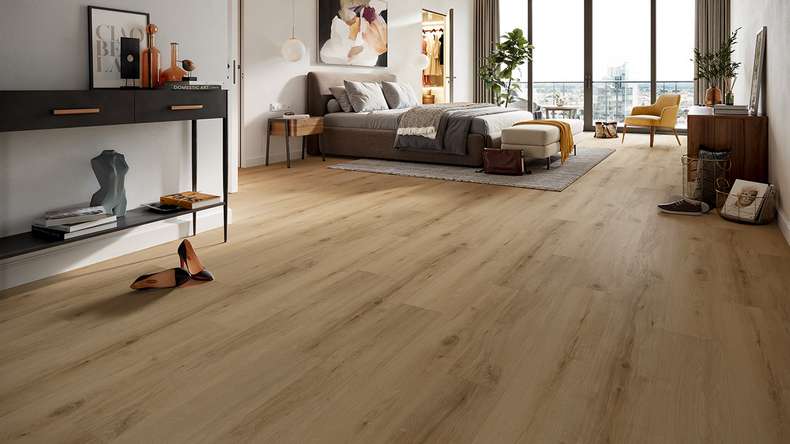 planeo Vinyle à clic rigide - HOMEtec Basic 30 IXPE Classic Oak | Isolation phonique intégrée (RP-E30-2)
