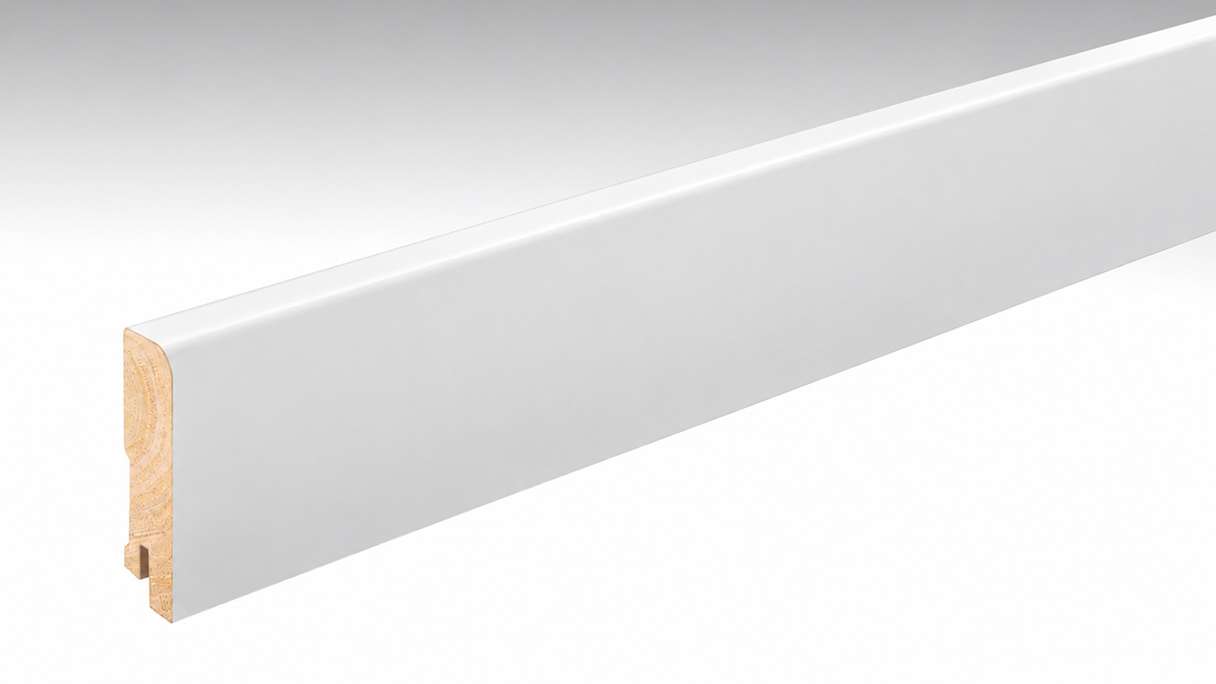 Plinthes MEISTER Blanc DF (RAL 9016) 2266 - 2380 x 80 x 18 mm