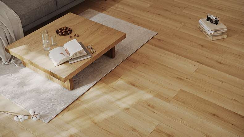 planeo Vinyle à clic rigide - HOMEtec Pro 50 IXPE Pure Canyon Oak | Isolation phonique intégrée (RP-G50-3)