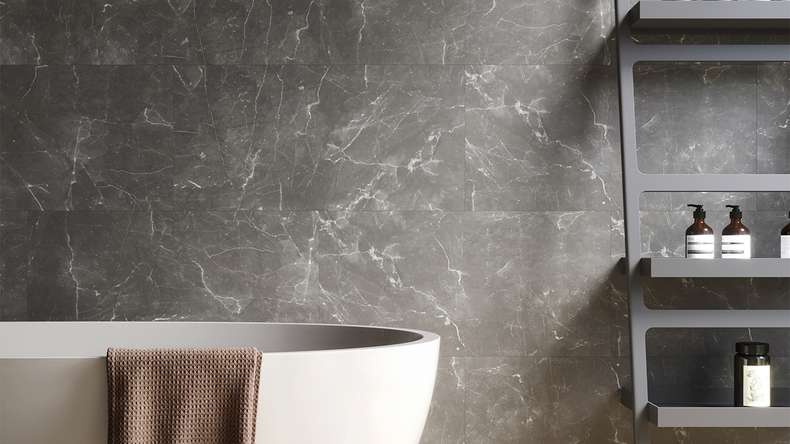 planeo Revêtement mural PVC - Wall&Floor Design Chino Dark supermatt
