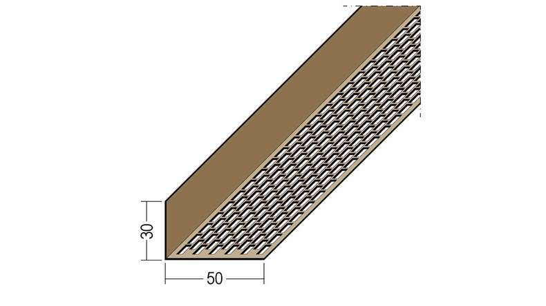 planeo protect profilé d'angle de ventilation - LÜW 30x50x2500mm noir