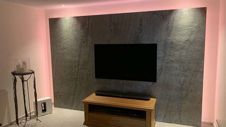 planeo EVOLITH EasyFix - Revêtement mural en pierre naturelle Urban Grey 600 x 300 mm - 6pcs.
