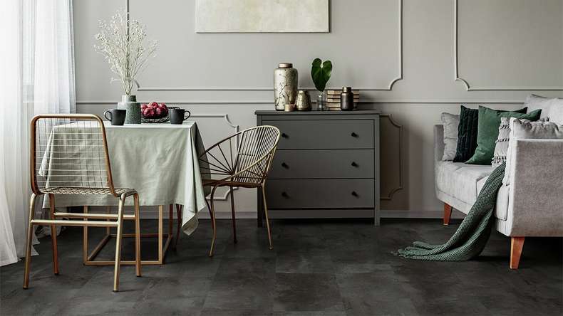 Vinyle à clic Gerflor - Senso Clic 3 Shale Black | Fabriqué en France (61221297)