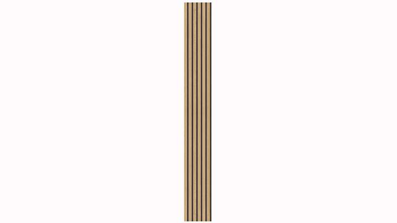 Skaben Panneau acoustique SilentWall Comfort Light - Chêne brun clair - 250 x 30 cm
