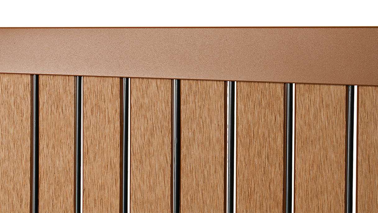 planeo Kit de bandes WPC - brun L 250 x H 123-183cm