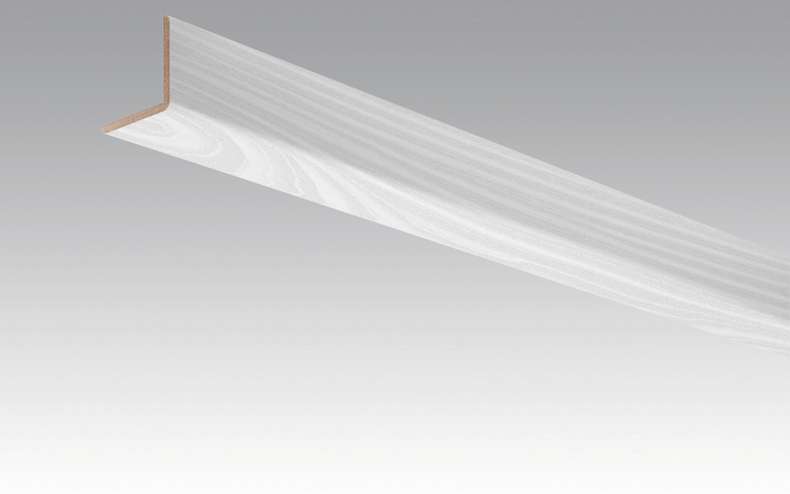 Plinthes MEISTER plinthes d'angle en frêne argenté 330 - 2380 x 33 x 3,5 mm