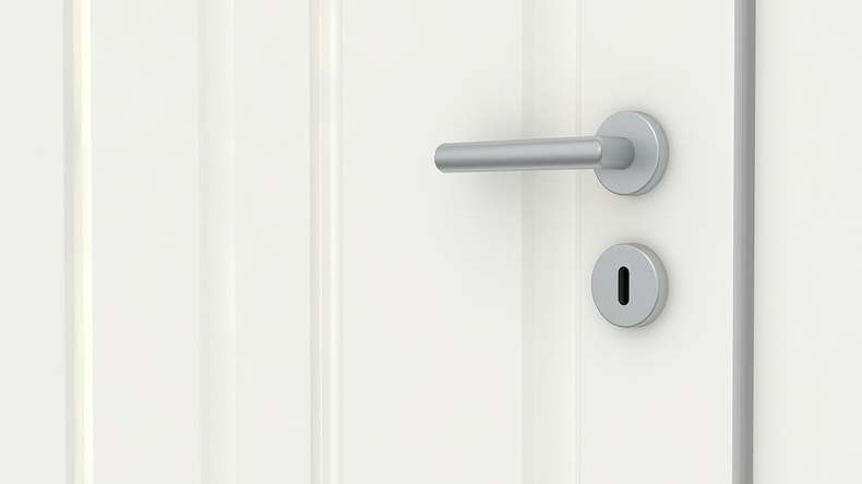 planeo Porte intérieure de style maison de campagne VELA Casa 4F AR laque blanche 9010 chant arrondi | laquée - 1985 x 610|735|860|985 mm
