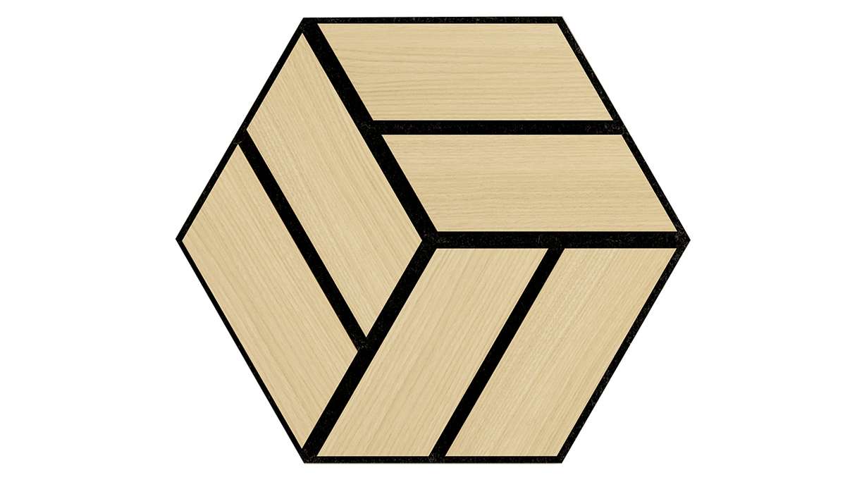Skaben Panneau acoustique SilentWall - HexaUno New Light - 30 x 26 cm