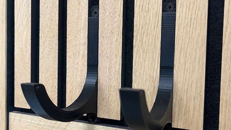 planeo 3D Casier à vin / porte-bouteilles - noir 2 pièces
