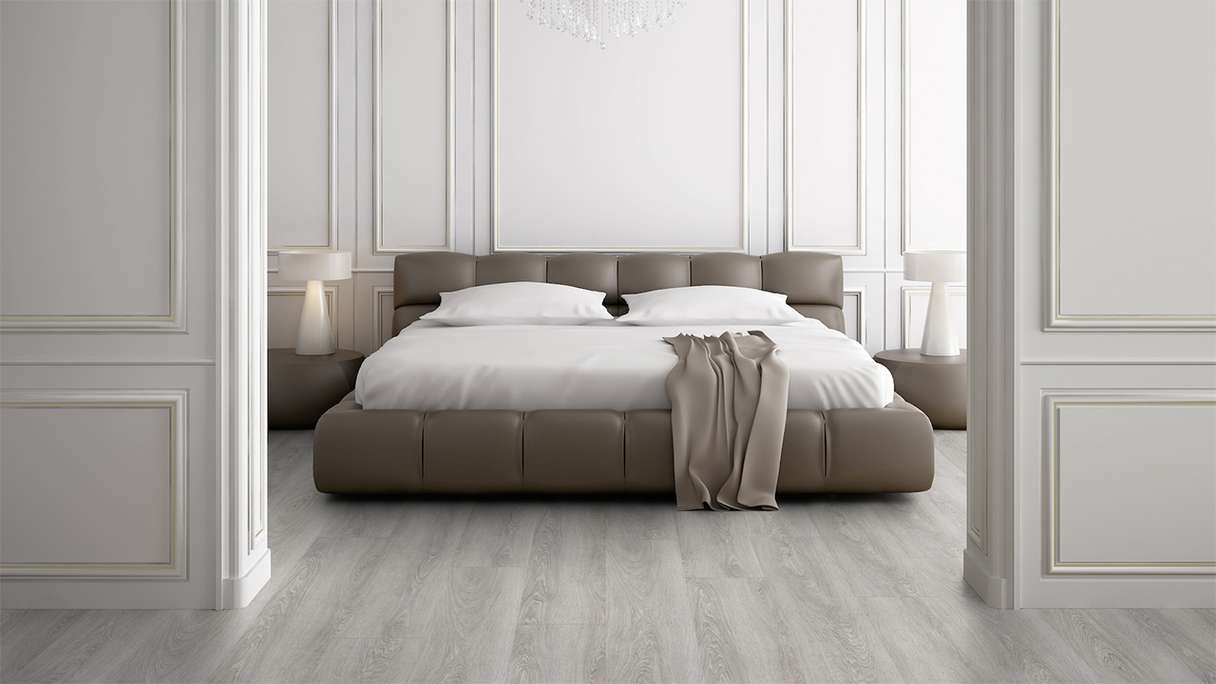 Gerflor Sol PVC clipsable - Virtuo 30 Rigid Acoustic EIR Bohem Dark Grey | isolation phonique intégrée (39111457)