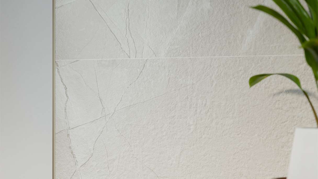 planeo Revêtement mural SPC - CeraRock Tile Light Grey Marble 120 x 60 cm
