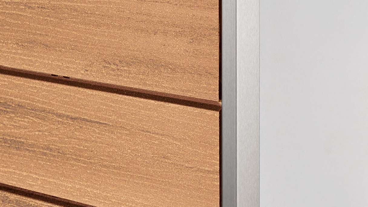 planeo Fassado - bardage façade composite brun petit 6 m