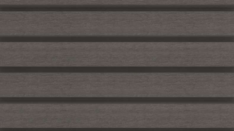 planeo LINEA Wide - Bardage de façade en WPC CoEx, gris foncé, 2900 x 181 mm