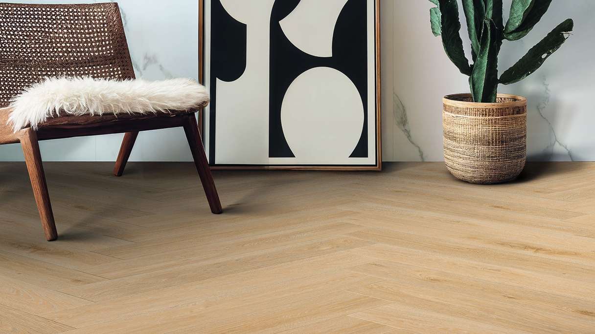 Gerflor Vinyle à clic Rigide - Création 55 Clic Acoustic HB Aquinoah Blond | Isolation phonique intégrée (41921704)