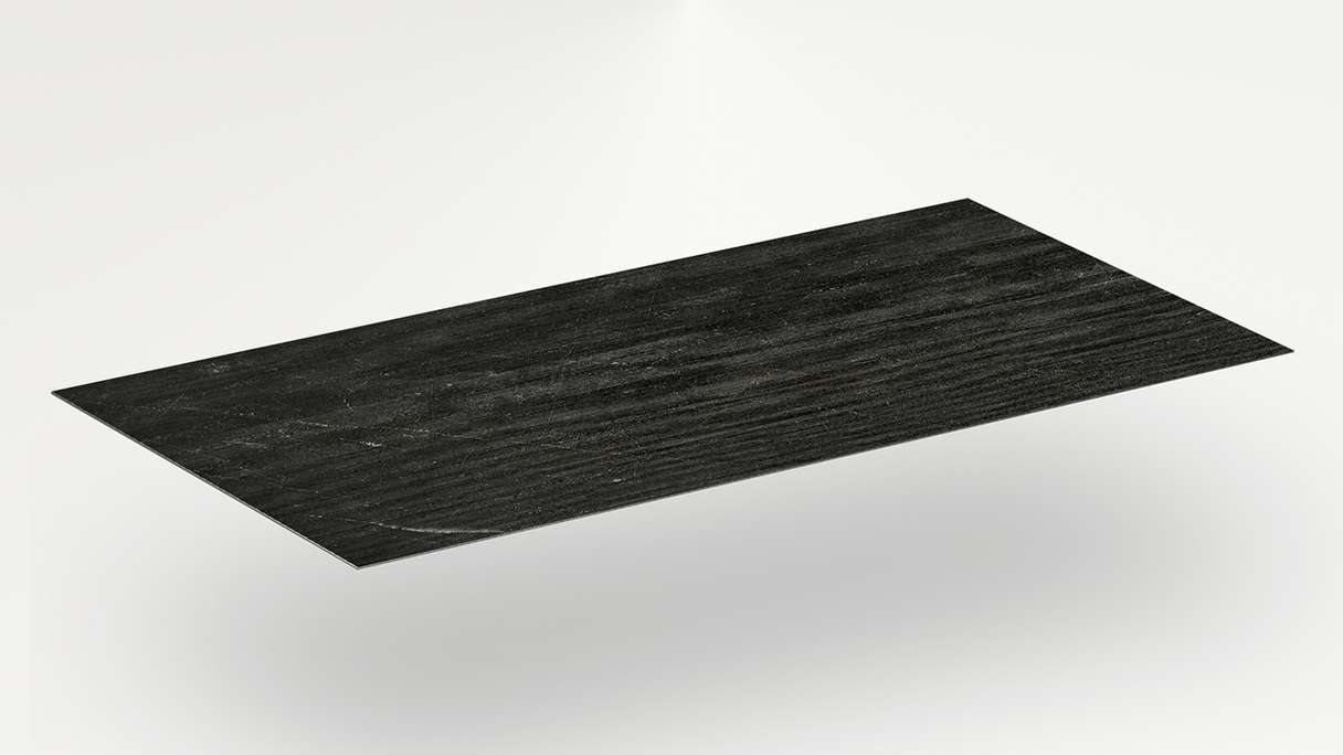 planeo Revêtement mural SPC - CeraRock Tile Stripes Black Slate 120 x 60 cm