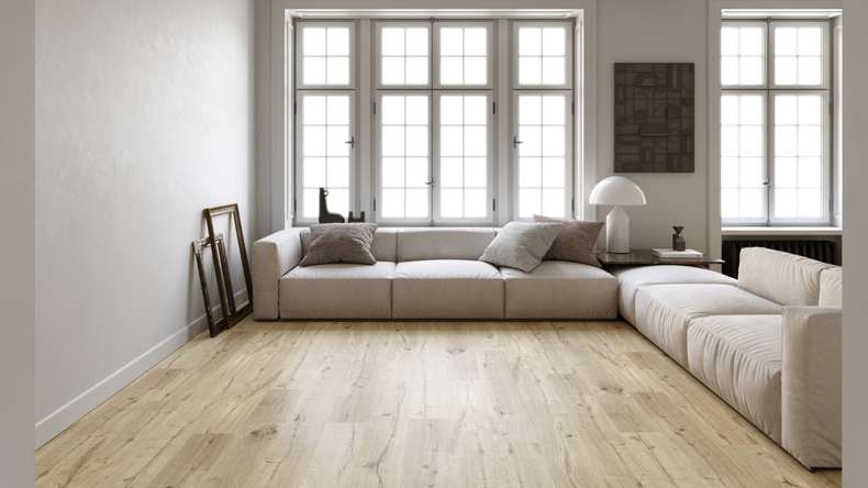 SKAVA rigide Sol PVC clipsable - Home Corn Oak | isolation phonique intégrée (LO-1095)