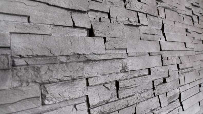 planeo panneau de façade aspect pierre - NoviStone Anthracite 1054 x 334 mm