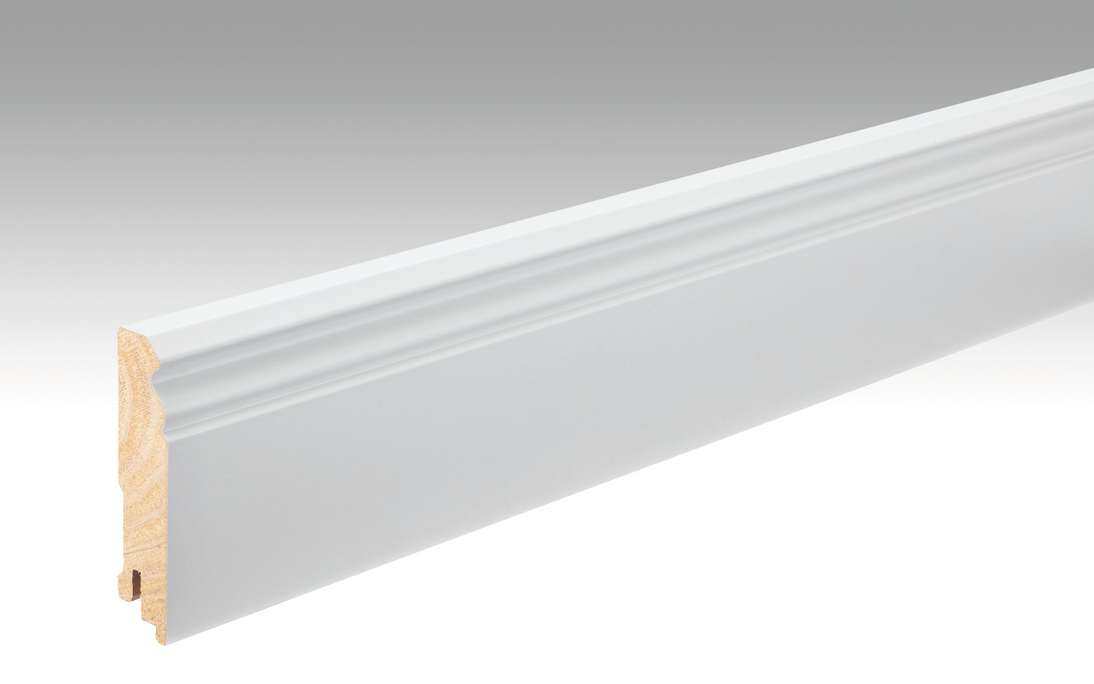 Plinthes MEISTER Blanc DF (RAL 9016) 2266 - 2380 x 80 x 18 mm